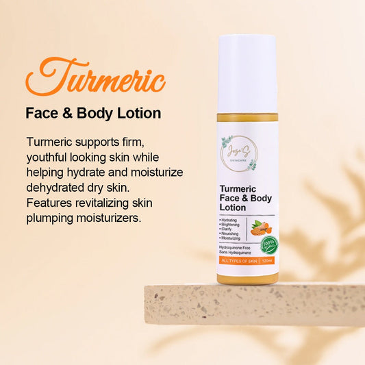 Lotion pour le visage et le corps au curcuma