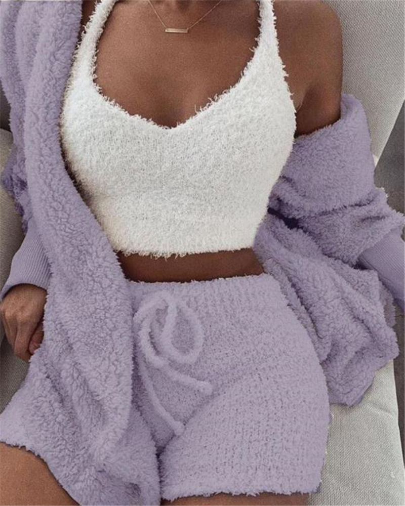 Nuage de Douceur| Pyjama Moelleux en Velours pour un Sommeil Paisible